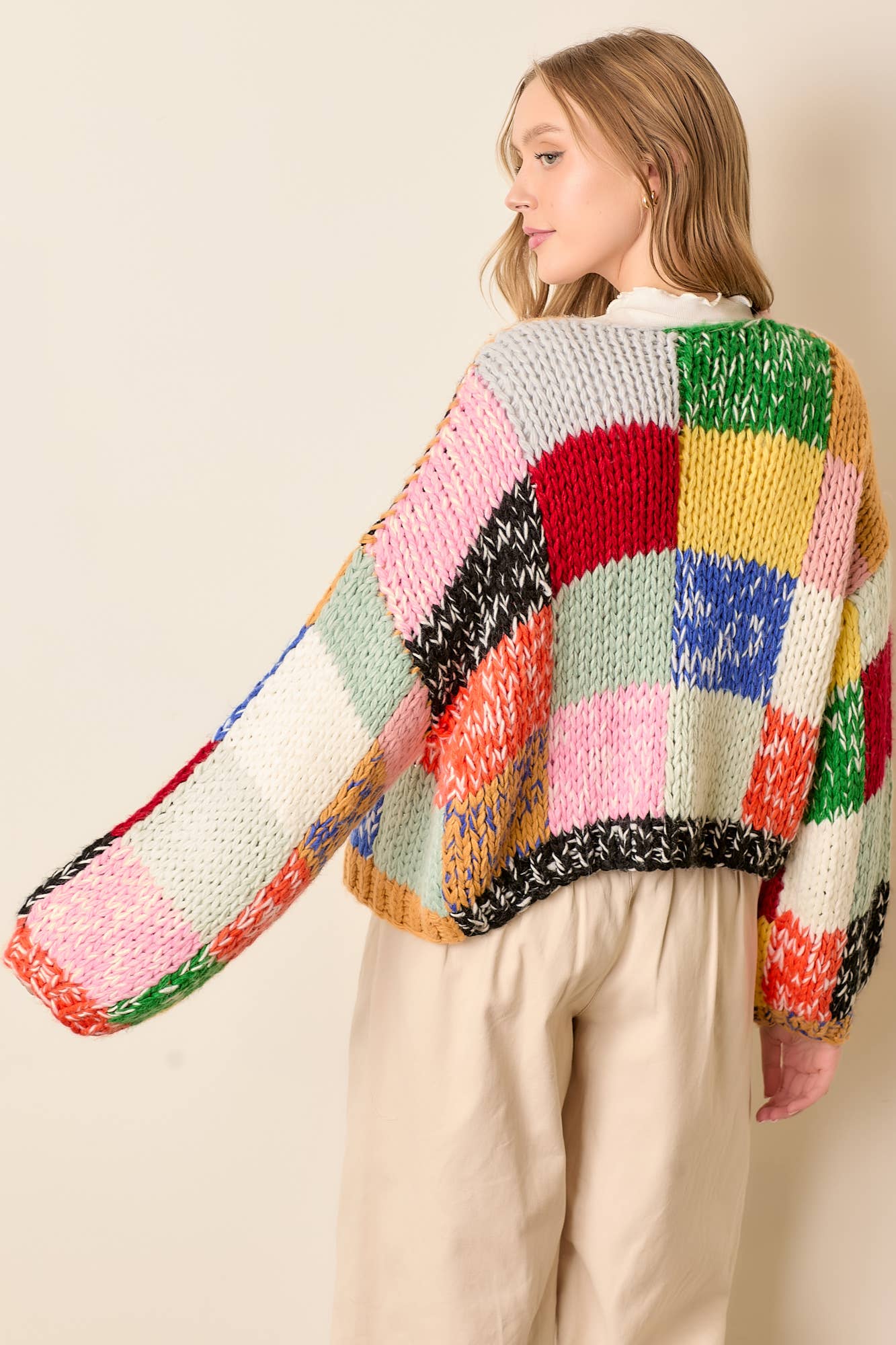 RAINBOW CARDIGAN SWEATER for wholesale on Faire2