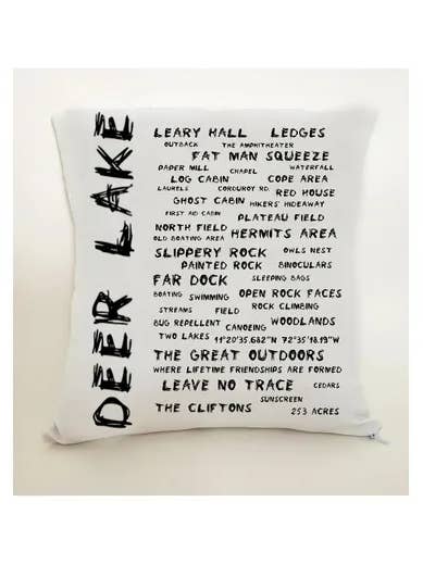 Deer Lake Pillow (fundraiser!) for wholesale by TownieSwag