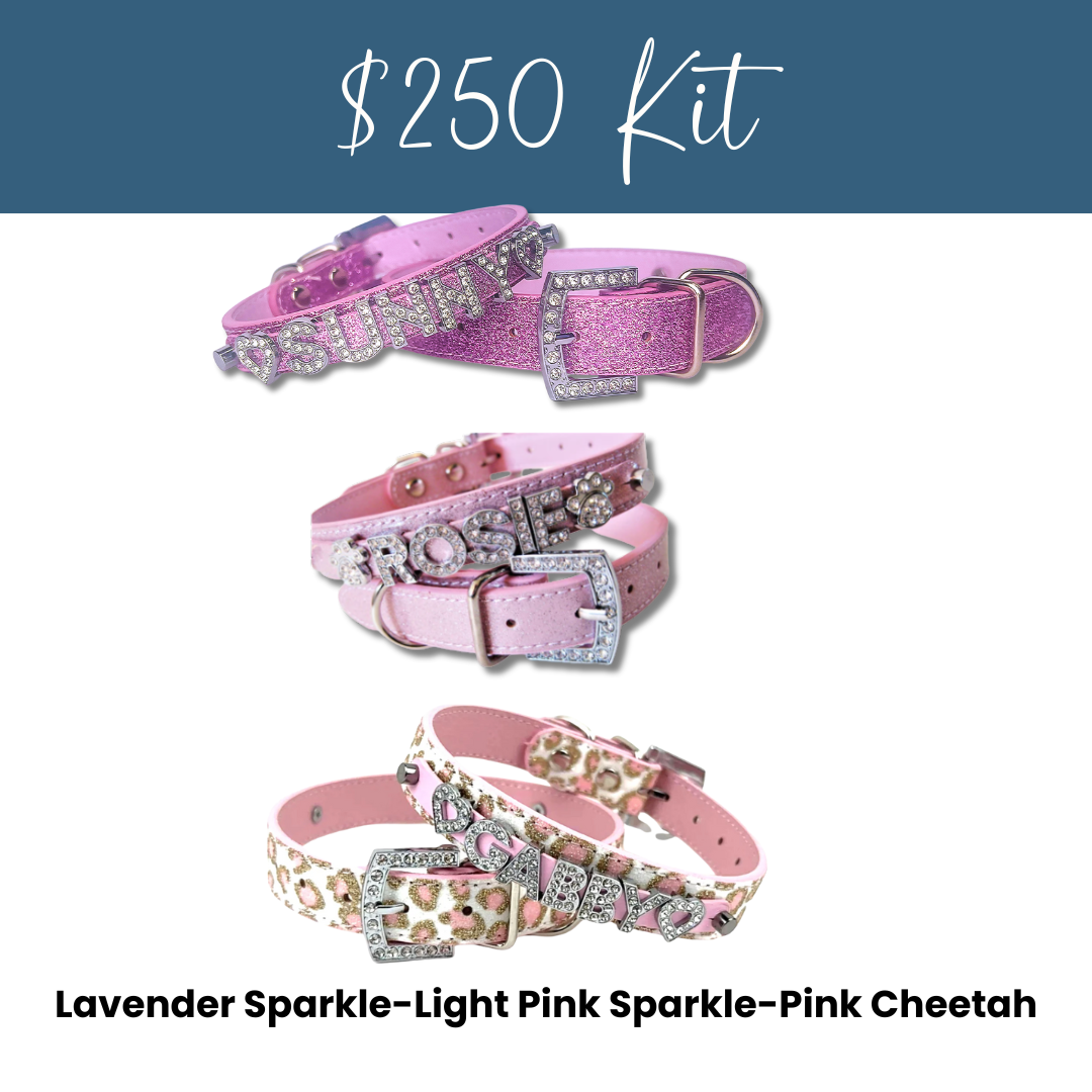 House of FurBaby - Wholesale Pet Collar - Cat/Dog - DIY Pet Collar Bar Kit: Silver Sparkle 280 Pieces $600 Value27