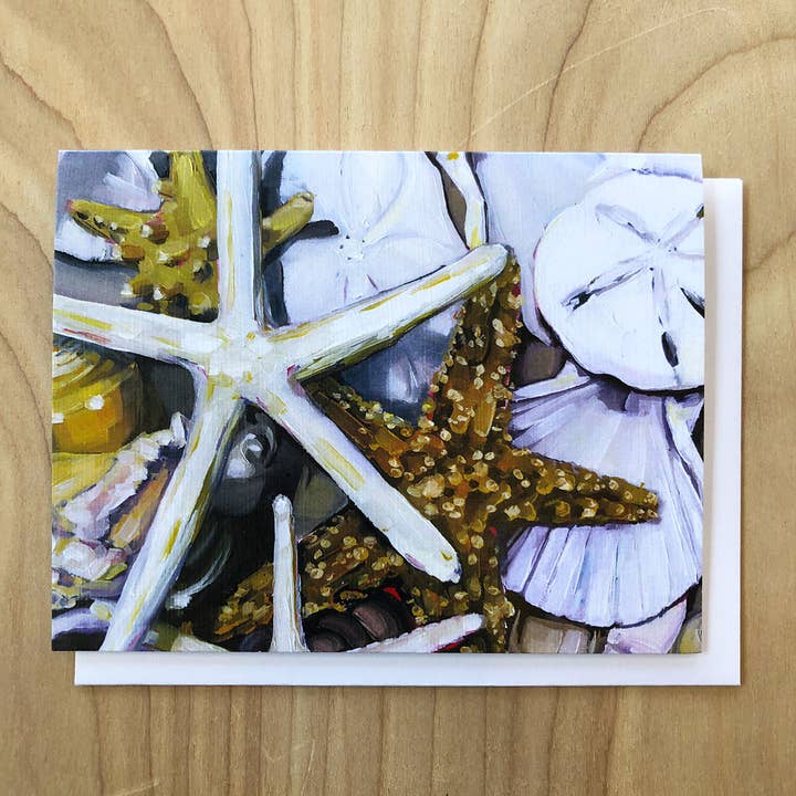 Shell Collection Card for wholesale by Art by Alyssa