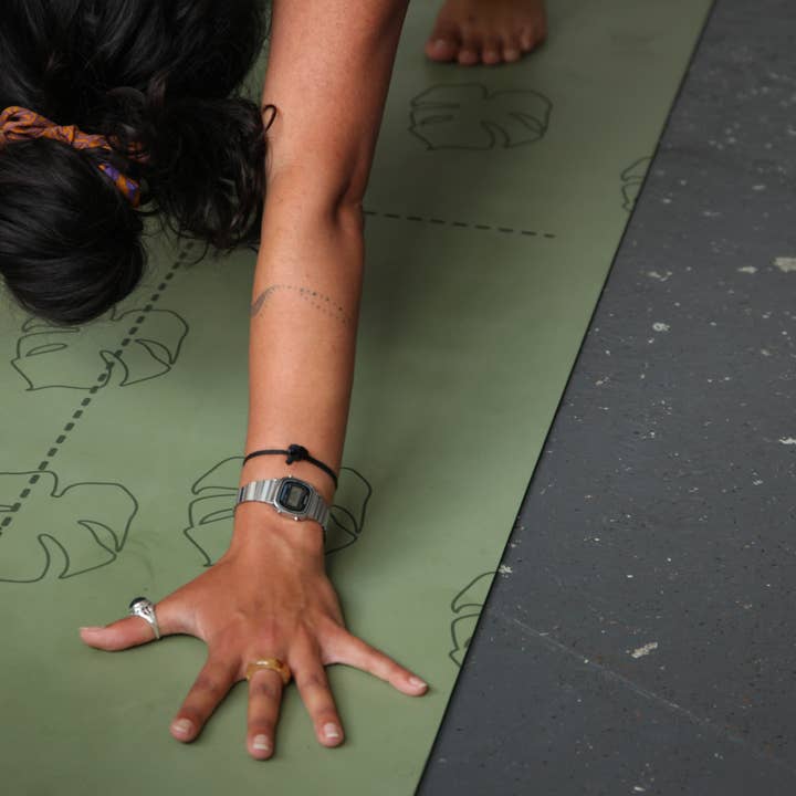 Yang Mat | Monstera Earth for wholesale by Planted Yoga Rugs