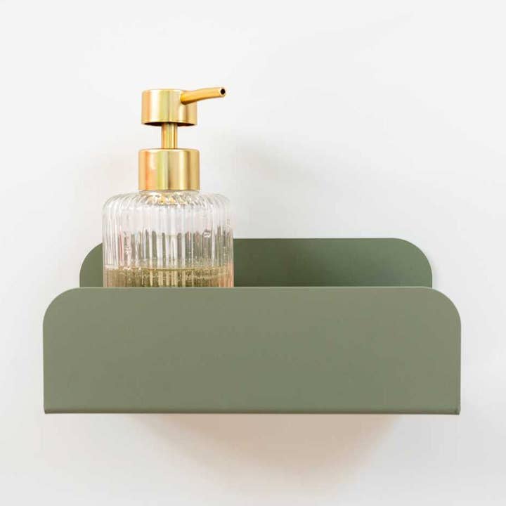 Stor kökshylla för vägg - utan borrning - Grågrön för wholesale av MAMIK