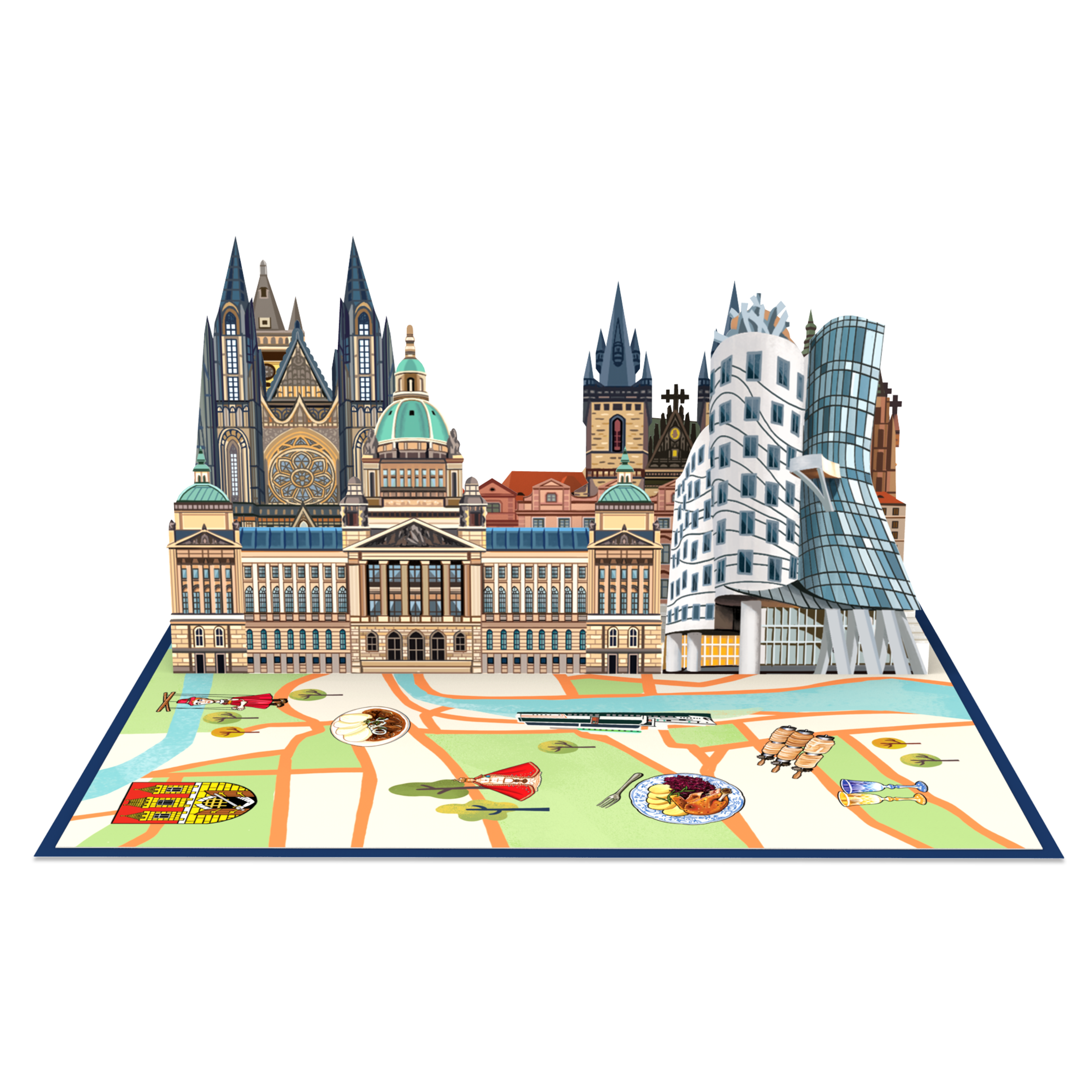 papercrush - Wholesale Everyday Greeting Card - Prague Pop-Up Card5