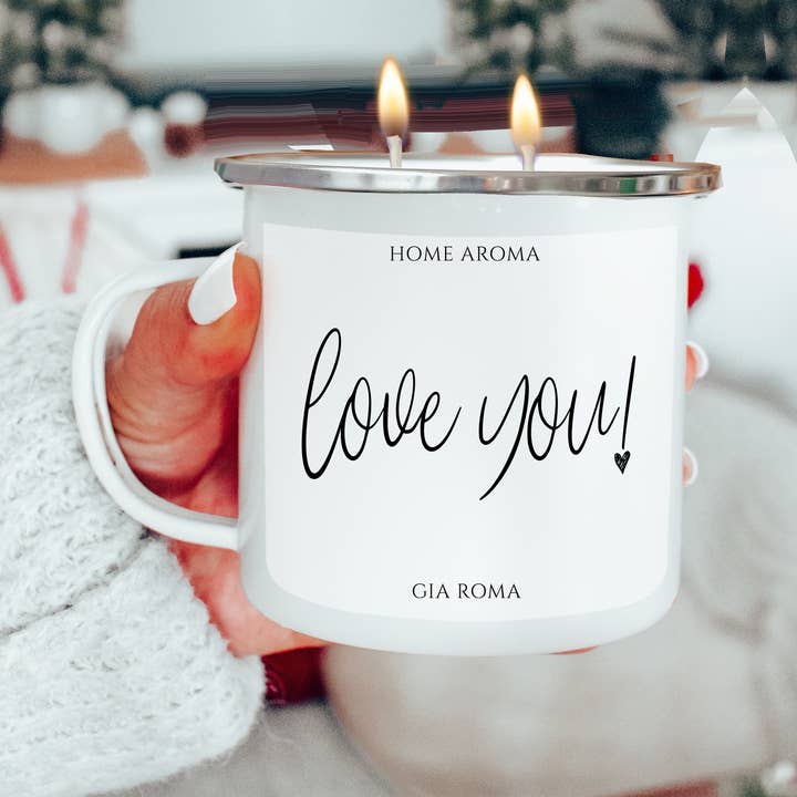 Gia Roma - Wholesale Jar/Filled Candle - Valentines Candles, I Love You Gifts for Women + Men, 16oz0
