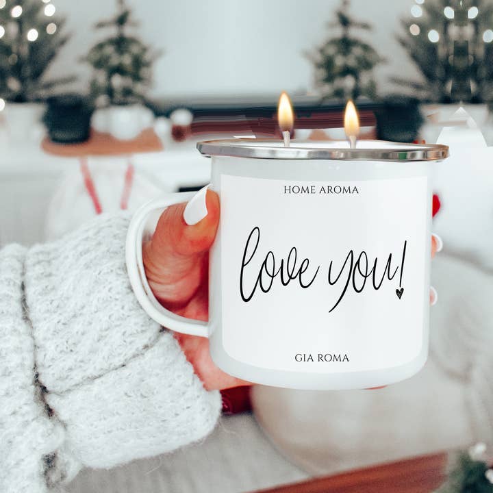 Gia Roma - Wholesale Jar/Filled Candle - Valentines Candles, I Love You Gifts for Women + Men, 16oz0