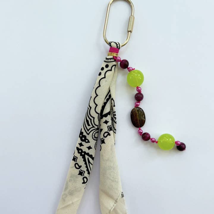 Neon Pop Bandana Bag Charm for wholesale by Disco Links