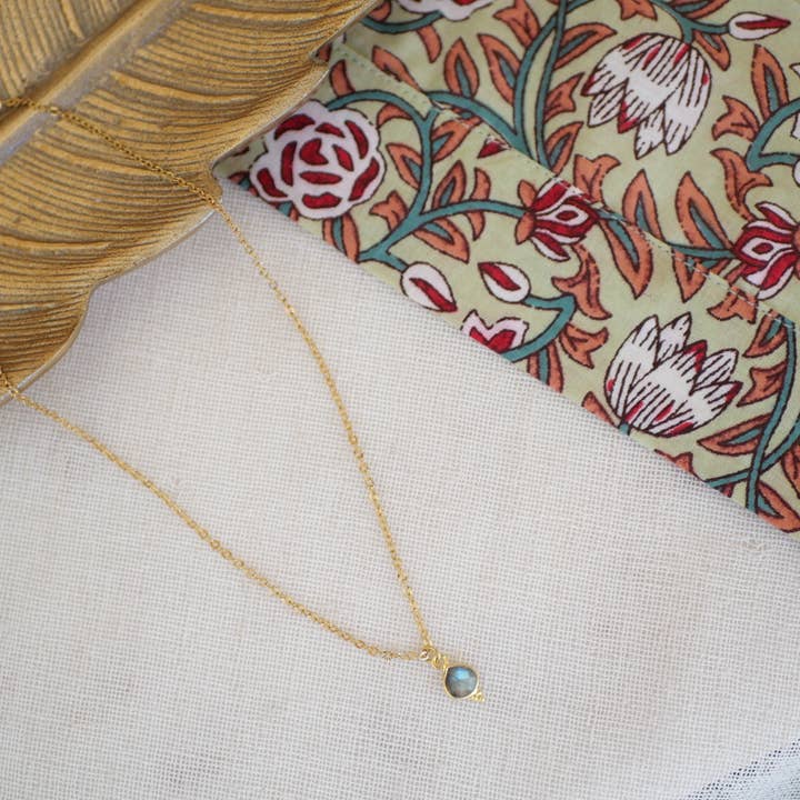 ANITA NECKLACE LABRADORITE for wholesale by GINANDGER