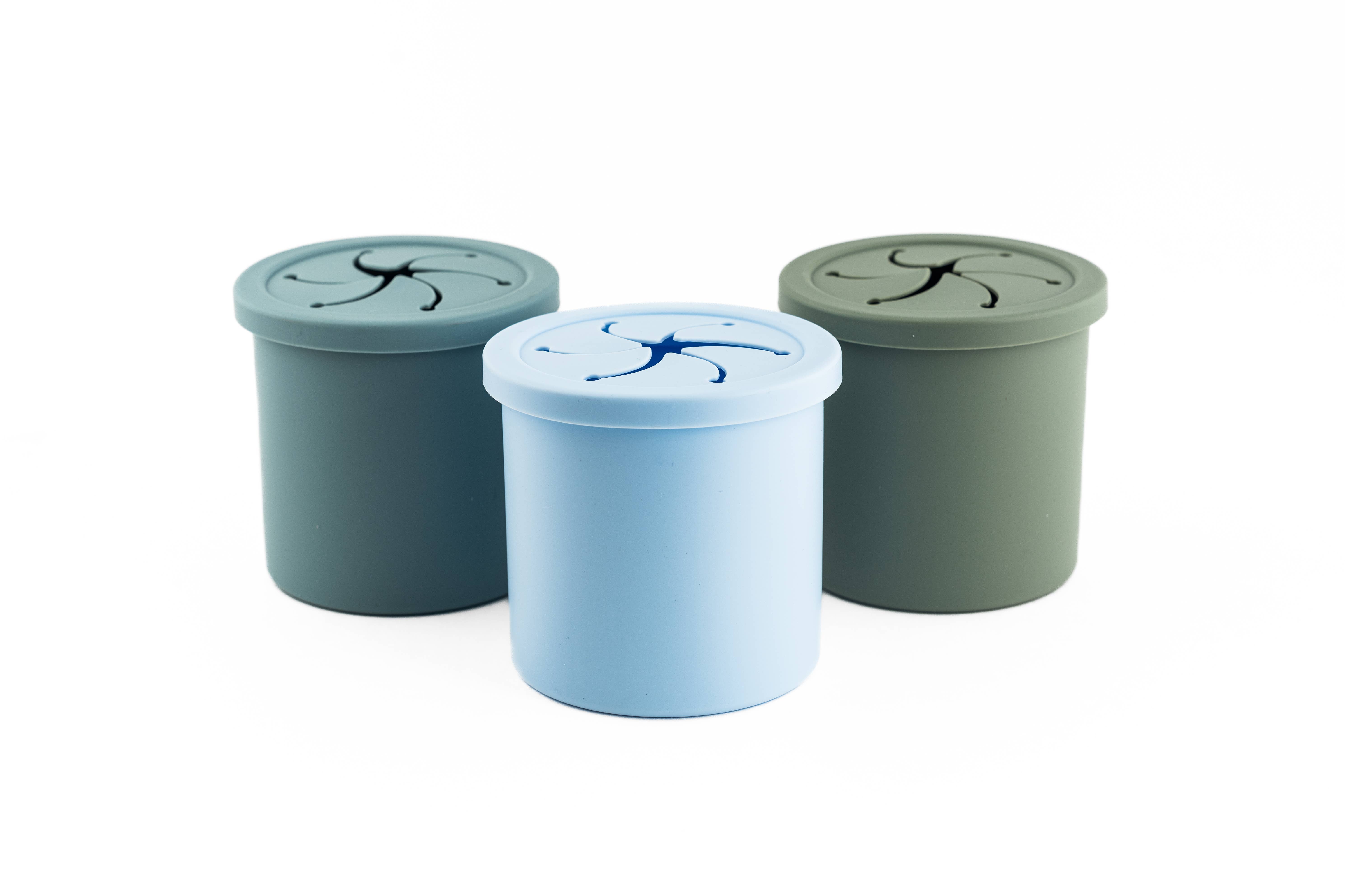 Willow Lane Tots - Wholesale Snack Pack - Kids & Baby - 2 in 1 Straw Cup and Snack Container - Earth Tones0