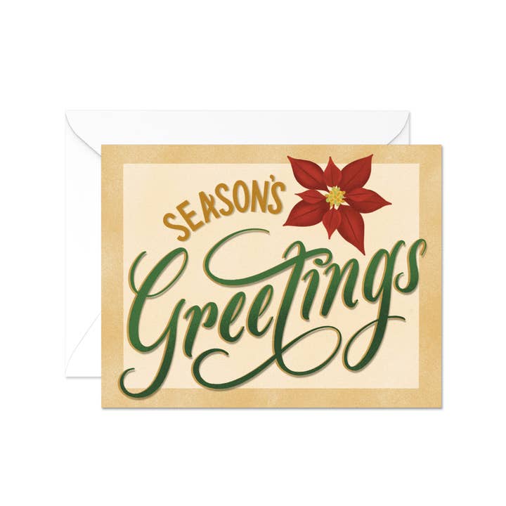 Season's Greetings Carte de Noël pour la vente par By Amanda Fitz