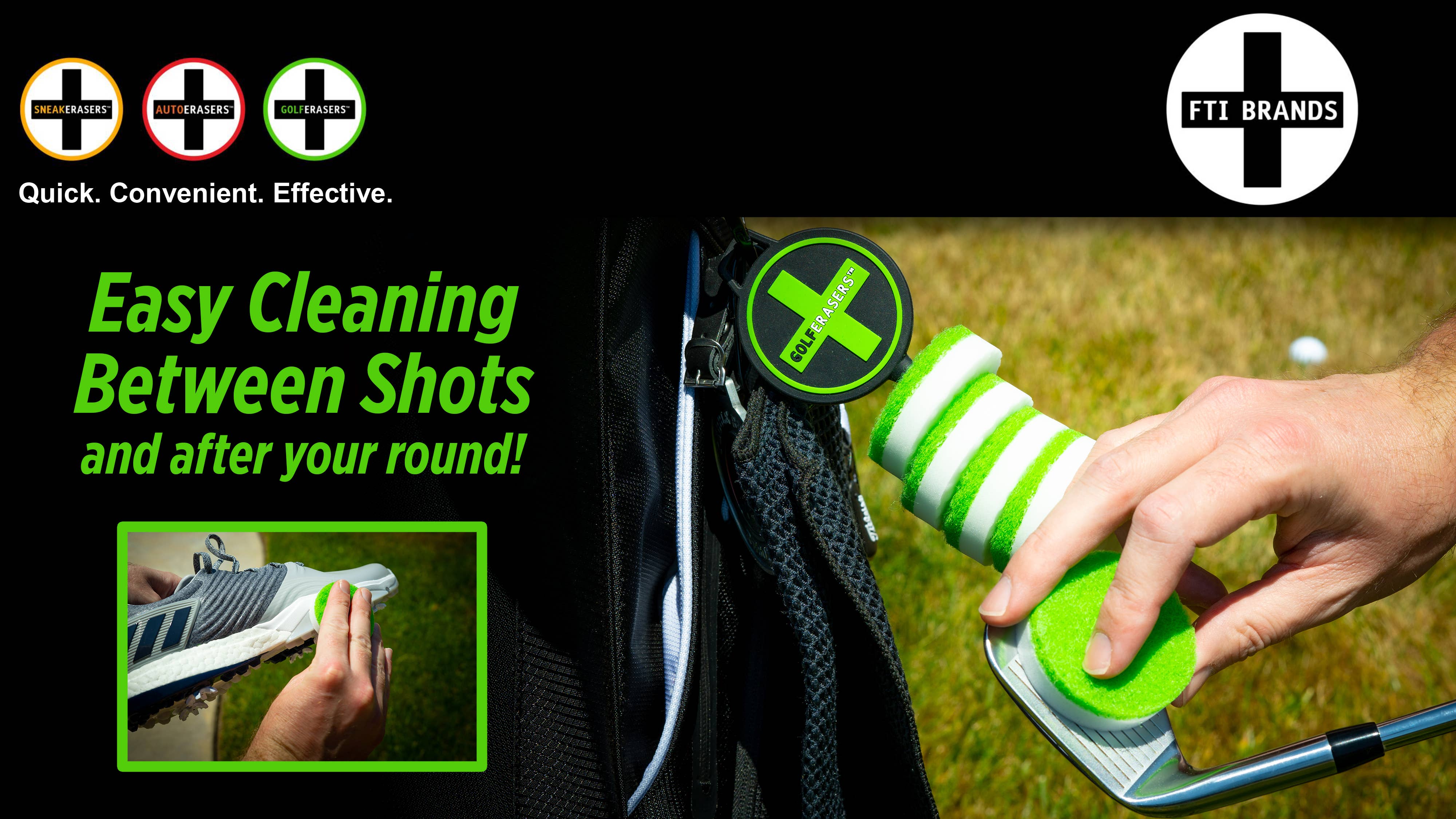 SneakERASERS - Venta al por mayor Accesorios de deporte - Limpiador de golf instantáneo GolferAers, 6 pk con atadura de etiqueta de bolsa11