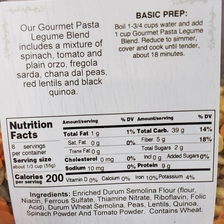 NatureNAO - Wholesale Pasta - Gourmet Pasta Legume Blend2