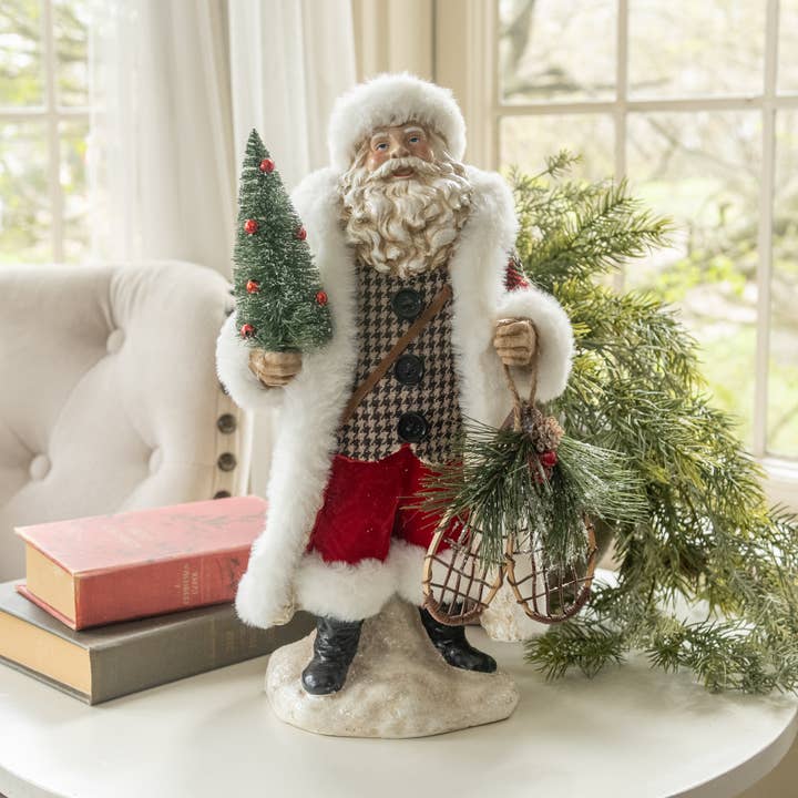 14" SANTA W/ SNOWSHOES for wholesale by Ragon House