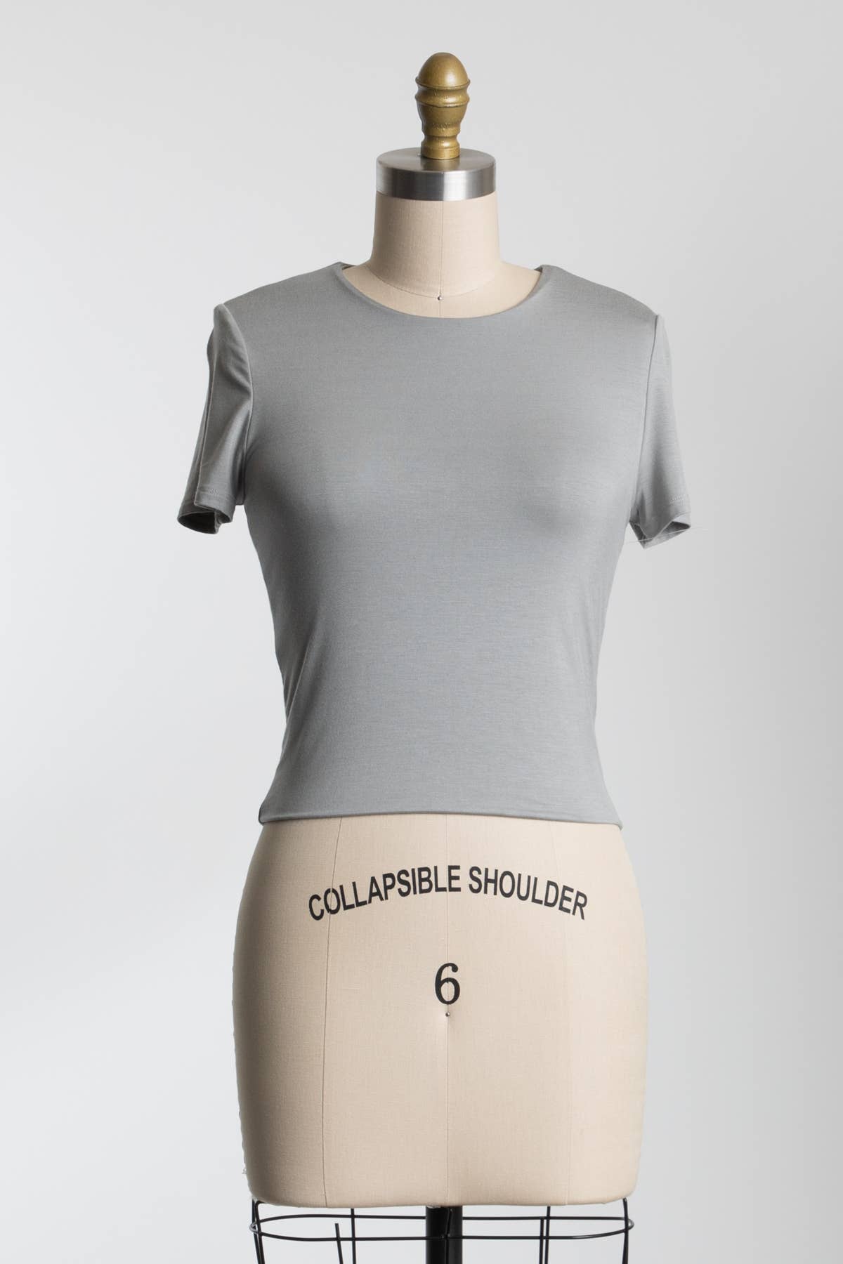 Final Touch - Wholesale Knit Top - Women's - Rayon Modal Basic Crop Top - T3107341