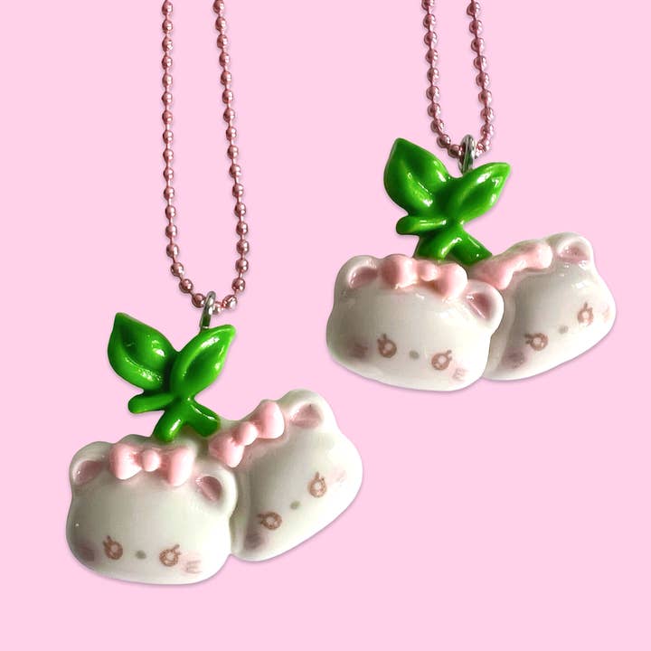Pop Cutie Accessories & Gifts - Wholesale Kids Necklace - Kids - Berry Bestie Bears Necklace I Charm Necklace I Handmade 3