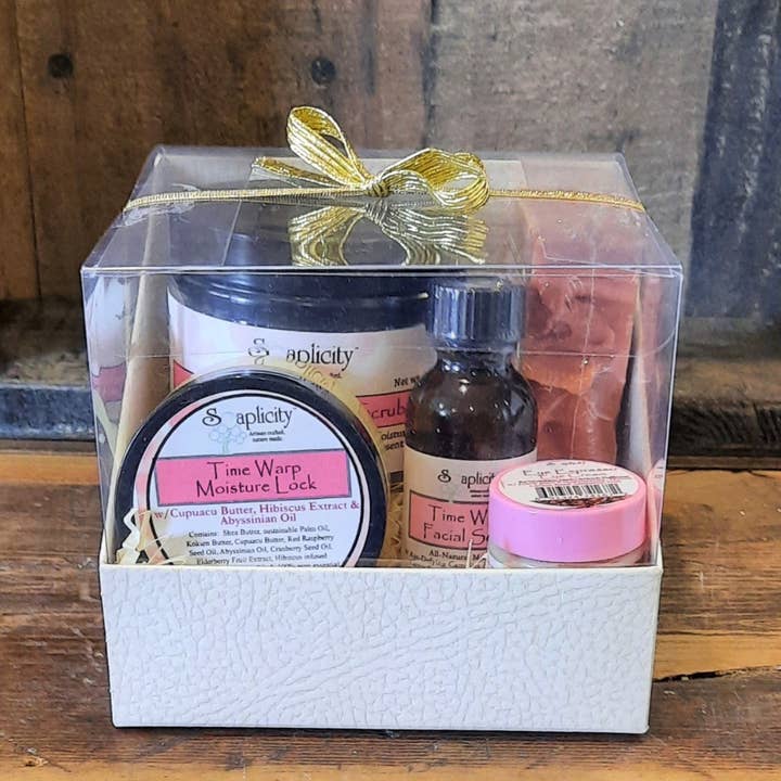 Time Warp Quint-Essential Skincare Sets for Mature Skin for wholesale by Soaplicity