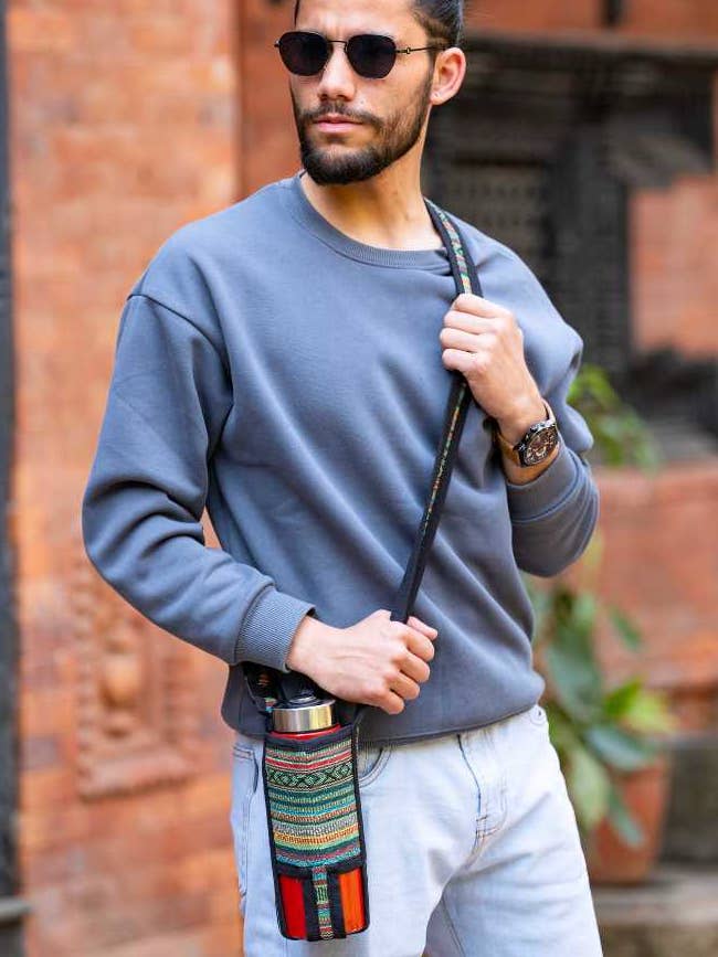 Bomuld Vandflaske Holder for engroshandel hos Ganesh Himal Trading