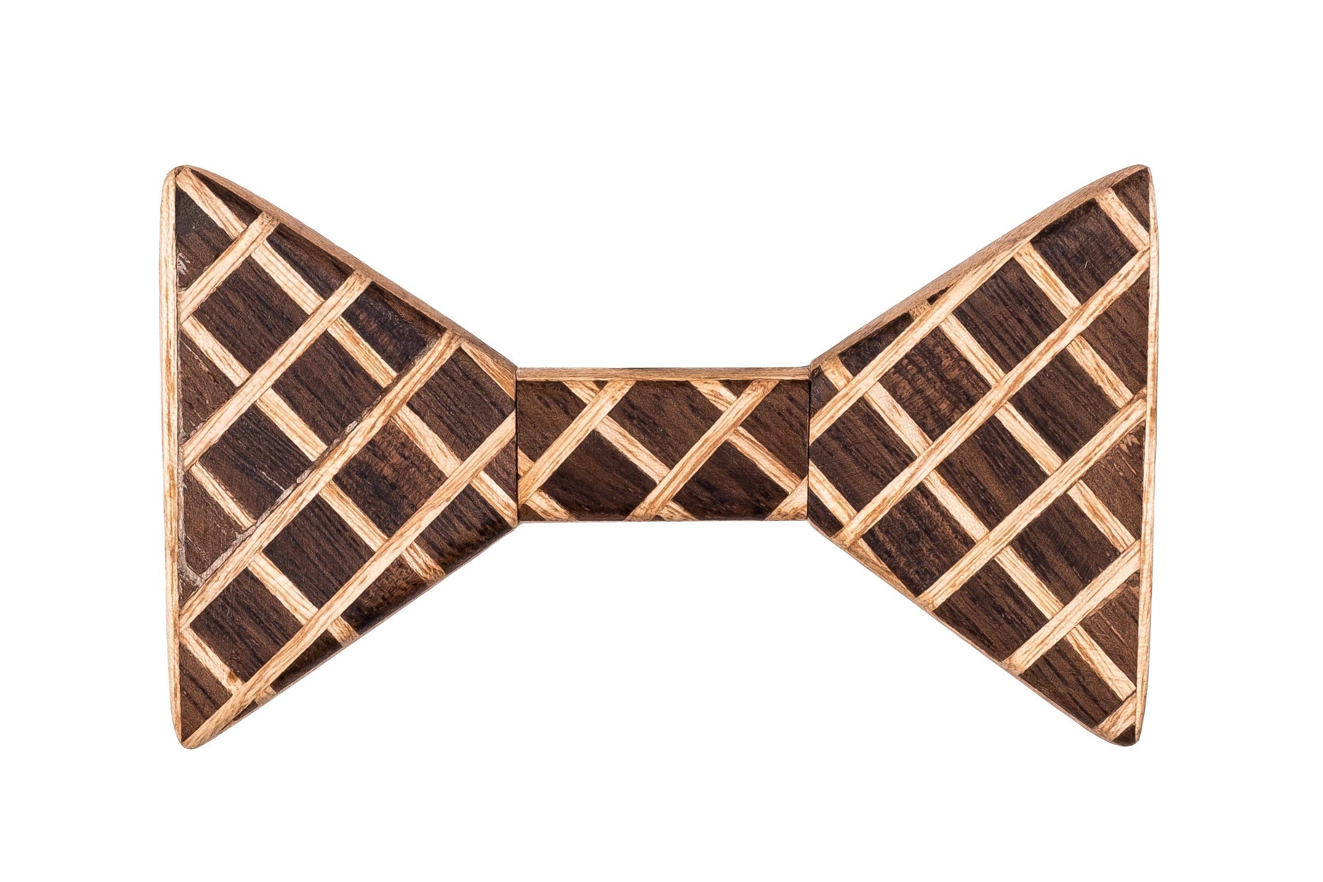 WOODEN TIES & GIFTS – wholesale Bow Tie - Men’s – Wooden Flexible Bow Tie - Hash Tag0