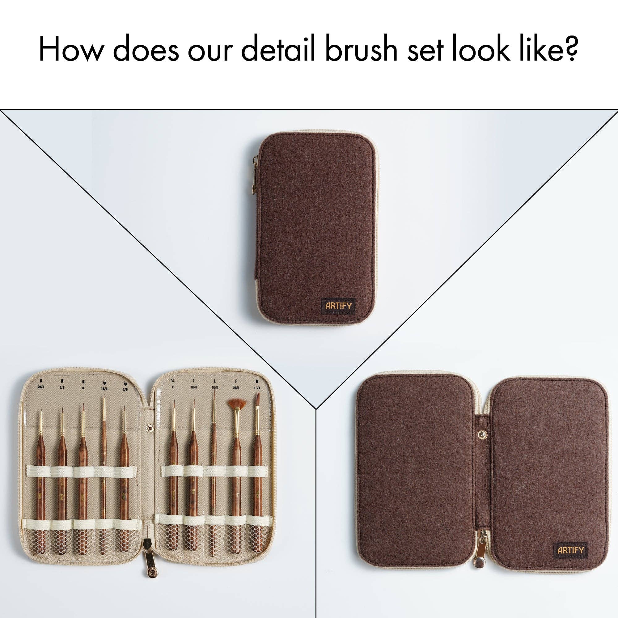 Artify - Wholesale Paint/Wax Brush - 10PCS  Ultra Detail Paint Brushes Crafted For Ultra-fine Detailing And The Utmost Precision3