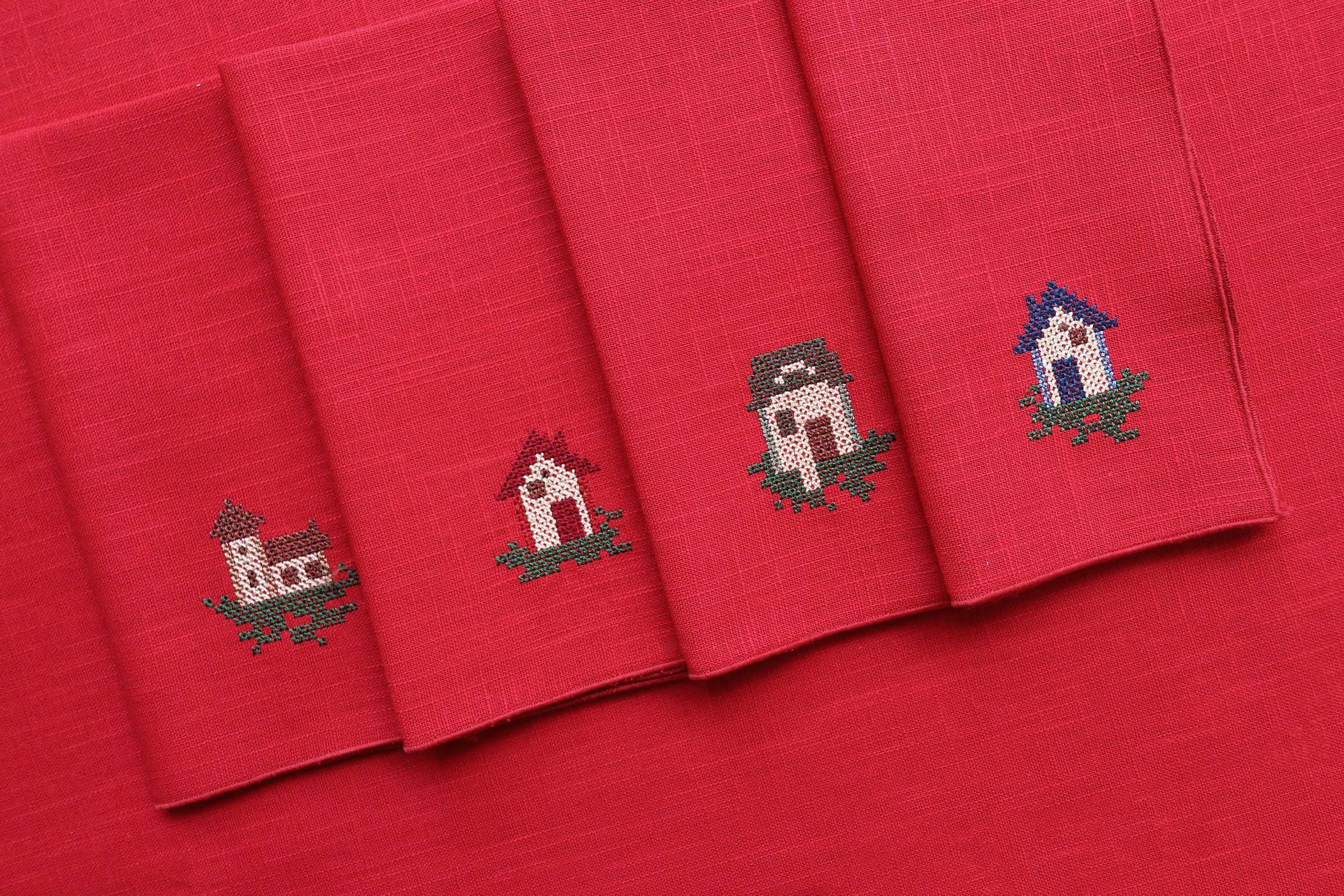 Giardino Segreto - Vente Serviettes de table en tissu - Serviette en pur lin CASETTE1