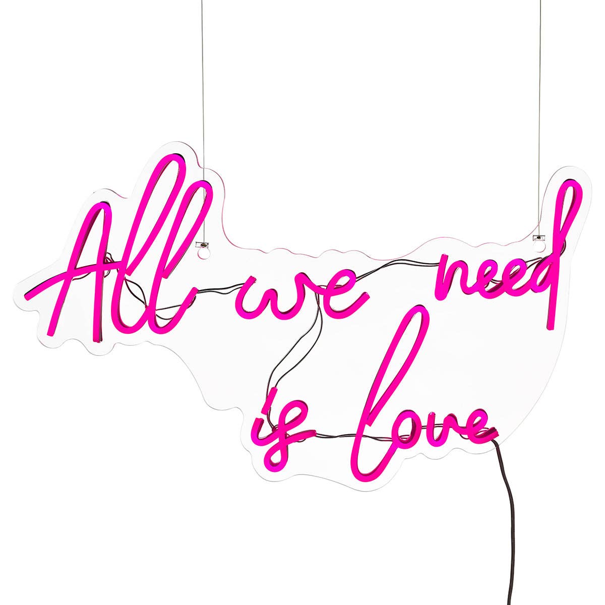 Amber Bright Creations - Wholesale Neon Sign - All We Need Is Love LED Neon Wall Sign3