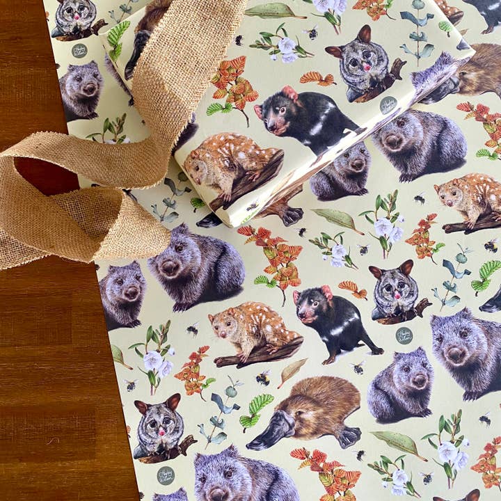 Dyreliv - Gavepapir for engroshandel hos Hayley Wilson