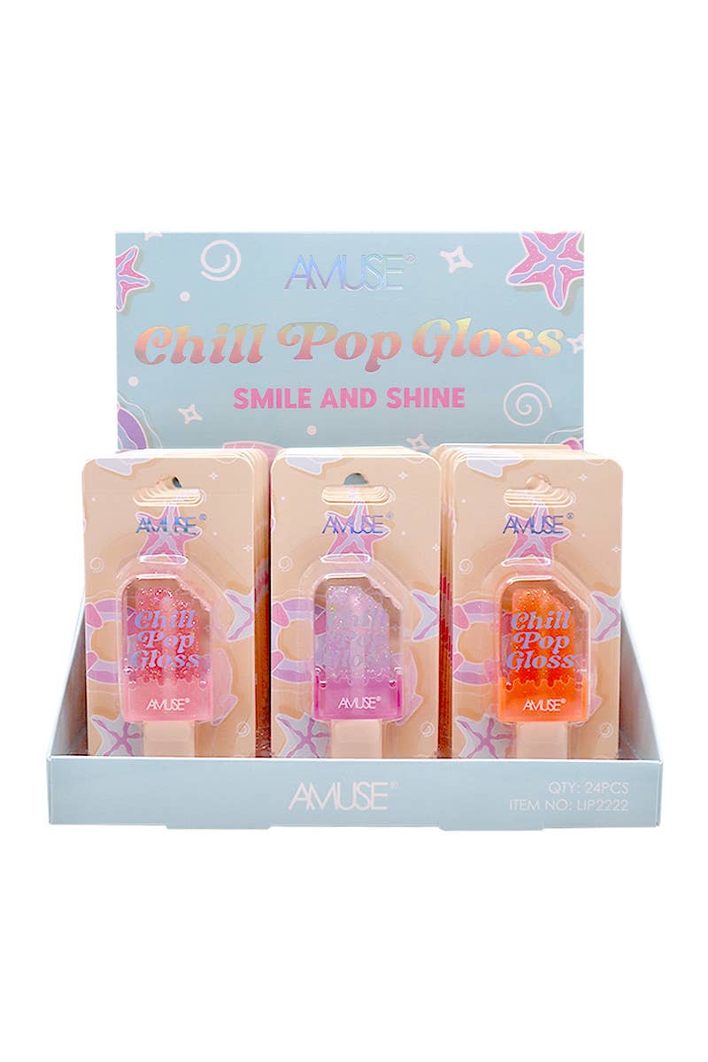PINEAPPLE Beauty - Wholesale Lip-gloss - AMUSE LIP2222 Chill Pop Gloss - 24 pcs1