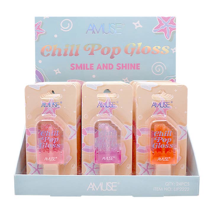 PINEAPPLE Beauty - Wholesale Lip-gloss - AMUSE LIP2222 Chill Pop Gloss - 24 pcs1