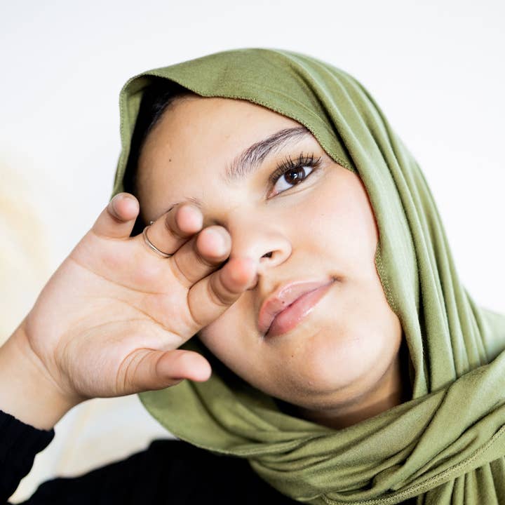 Bella Hijabs - Wholesale Hijab - Women's - Jersey Hijab - Olive Green0
