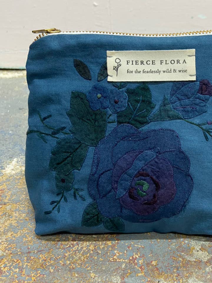 Vintage Fabric Cosmetic Bag for wholesale by Fierce Flora Clothing