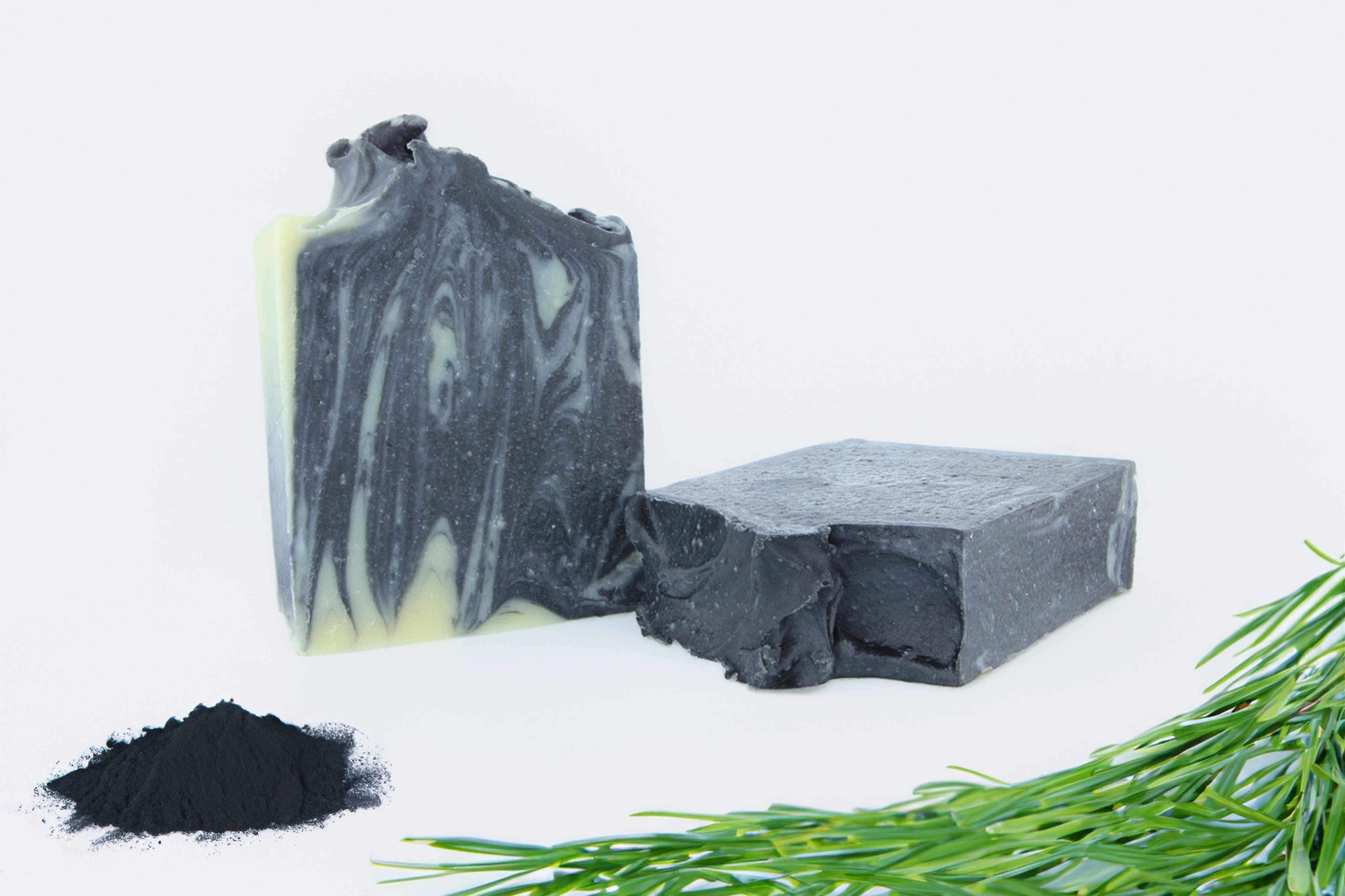 Four Ladies & Co. - Wholesale Bar Soap - Charcoal Swirl Bar Soap | Made with Coconut Milk1