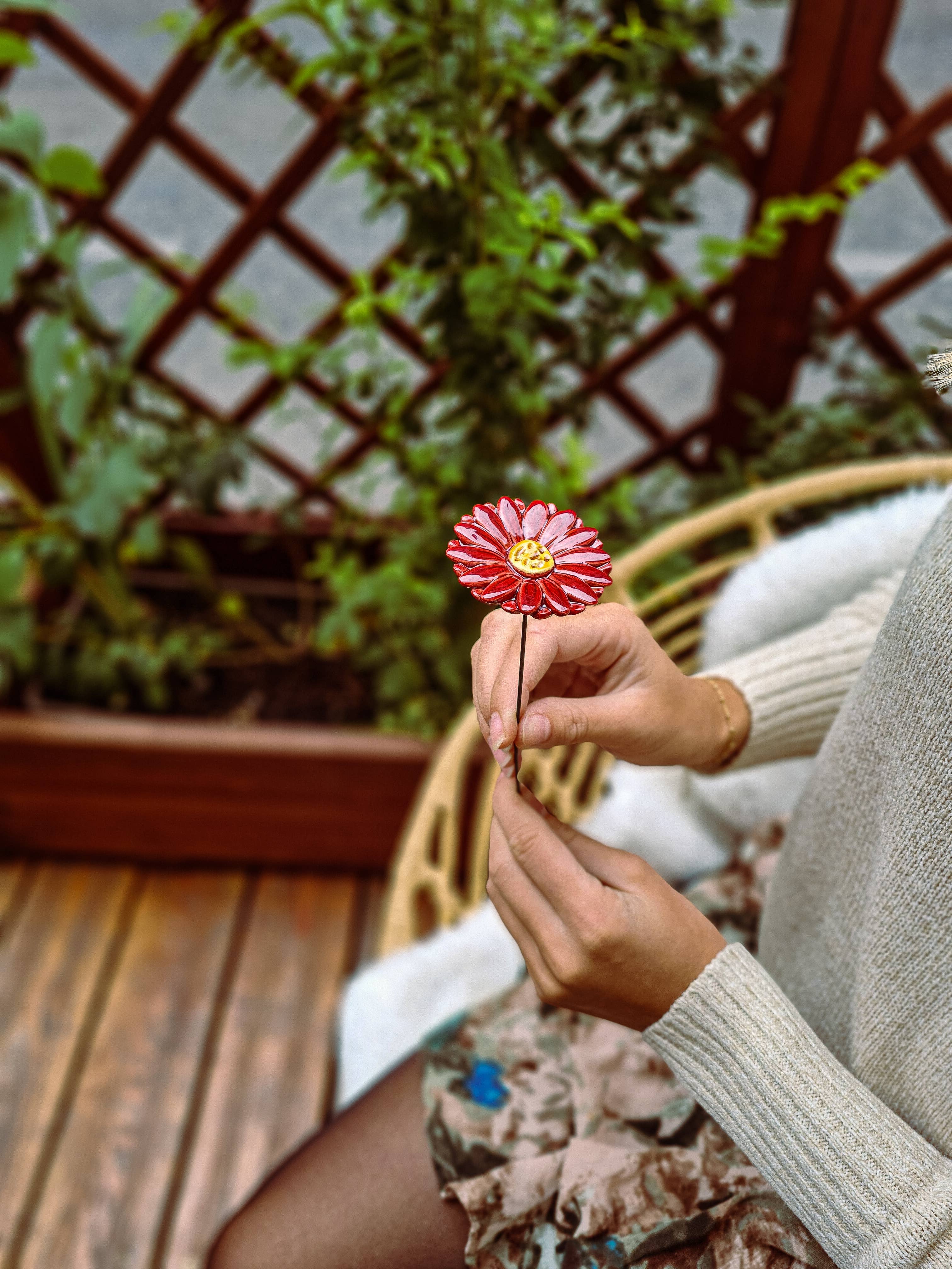 NaturoTheke – wholesale Artificial flowers – Gerbera diameter approx. 5 cm | 39 cm stem24