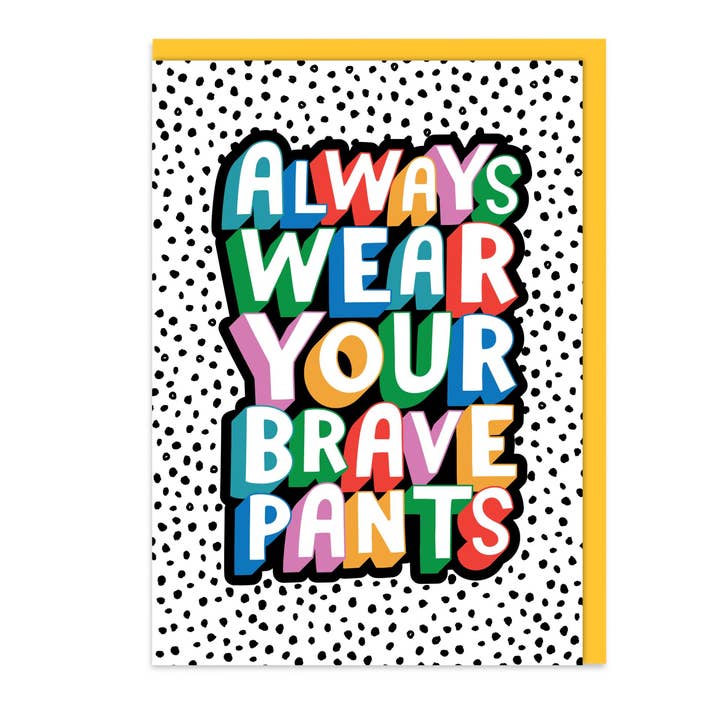 Immer Deine Mutigen-Hosen-Karte Tragen für den Großhandel von Dotty Black