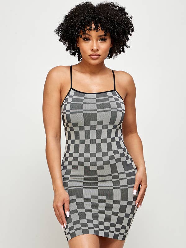 CAMI-JURK MET RUITJESPRINT 50395 voor wholesale door ANWND