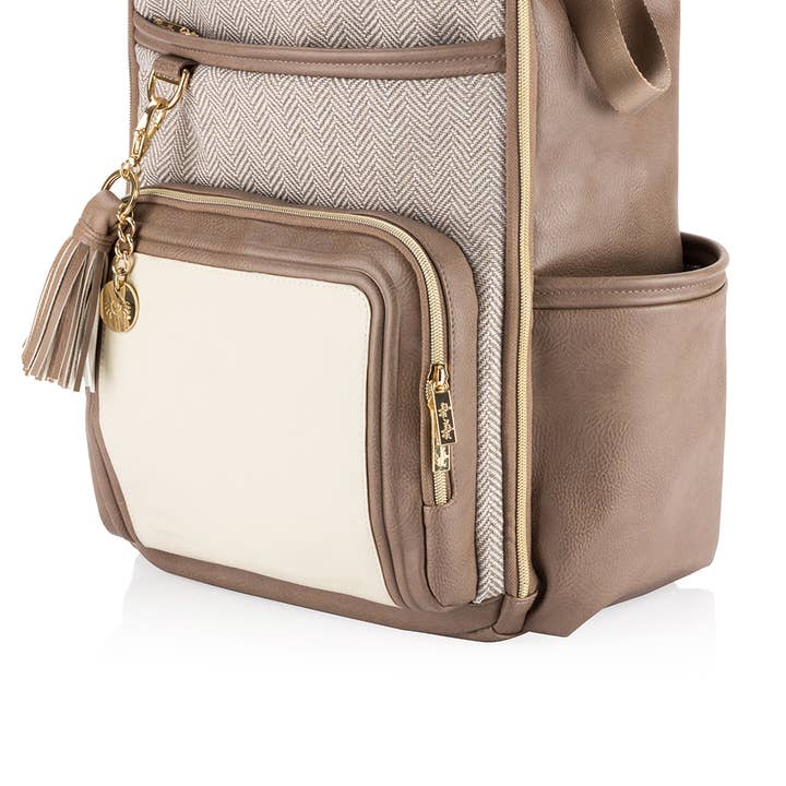 Itzy Ritzy - Wholesale Diaper Bag - Baby - Vanilla Latte Boss Plus™ Backpack Diaper Bag