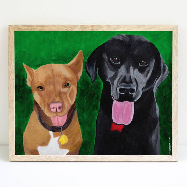 Guffy Dogs Art Print for wholesale by MeerCatArt