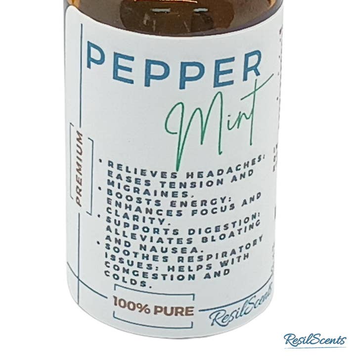 ResilScents WholeSale - Wholesale Essential oil - Peppermint Essential Oil Amber Glass Bottle Aromatherapy Oil1