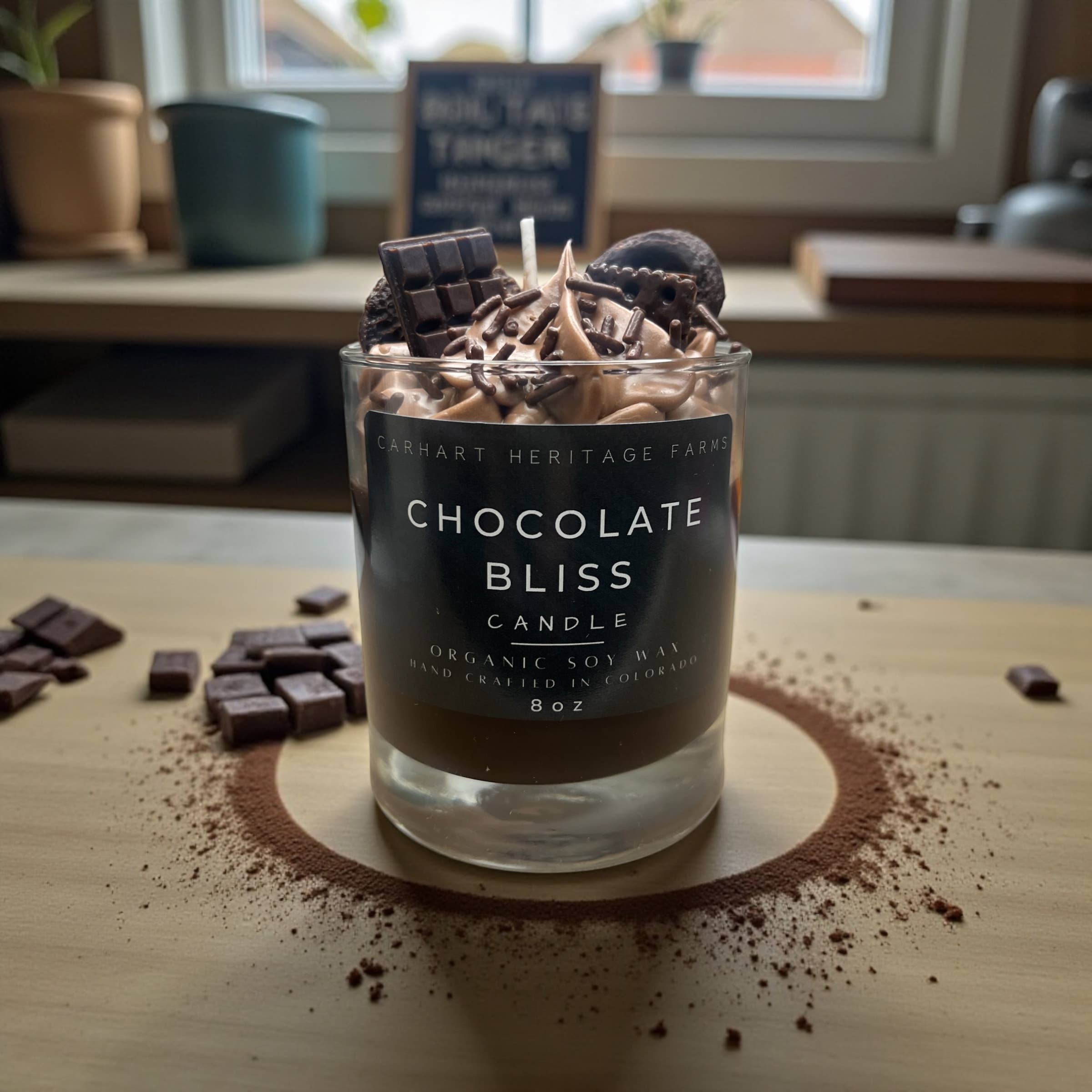 Carhart Heritage Farms - Venta al por mayor Velas de diseño llamativo - Éxtasis de Chocolate3