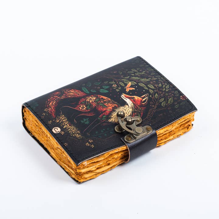 R K Handicrafts and Exporters - Wholesale Journal/Diary - Traveler Leather Journal Vintage Pages with Wolf Print