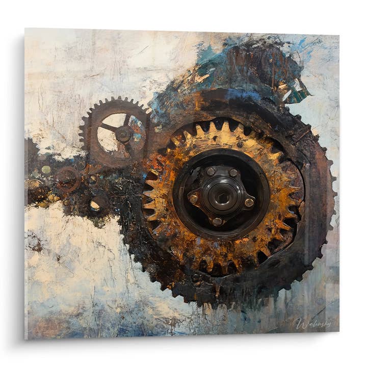 Rustne mekaniske tandhjulstabel - Industrielle tandhjul - maskiner og tandhjul udgave for engroshandel hos Walensky