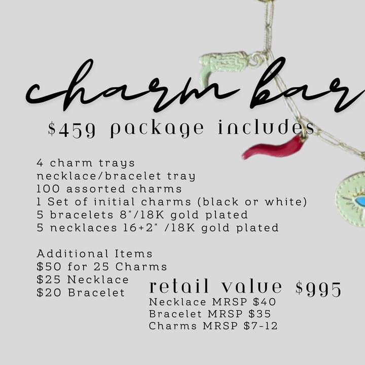 Vie Jewelry – Großhandel Schmuck – Herren – Charm Bar Starter Kit - Büroklammer-Link-Armband/Halskette