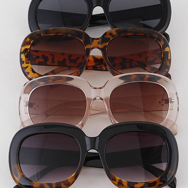 MEZCLA DE COLOR Gafas de sol redondeadas recfangular de venta al por mayor en Faire