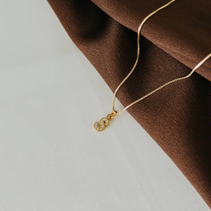 Sydney Rose Co. - Wholesale Pendant/Charm Necklace - Sparkle Letter Pendant Necklace4