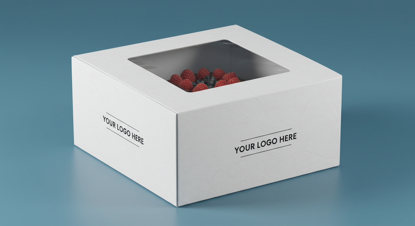 Tennessee IMPEX - Wholesale Gift Box - Custom Cake Boxes with Window, Your Logo and Color (3 sizes)2