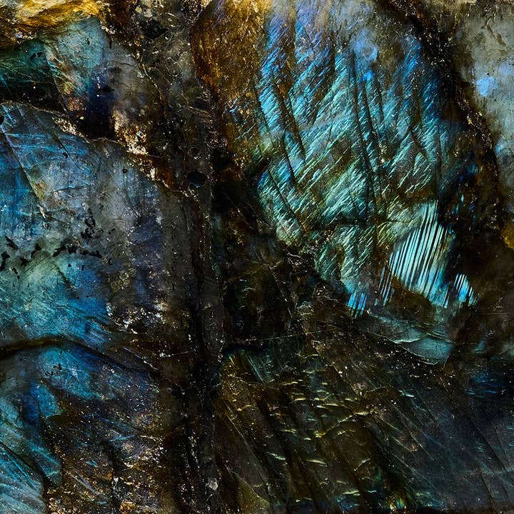 Caja grande de joyería/accesorios de labradorita para venta al por mayor de ETEREO New York