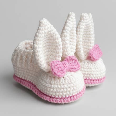 Crochet Baby Booties Bunny Ear for wholesale by Joy Gift London