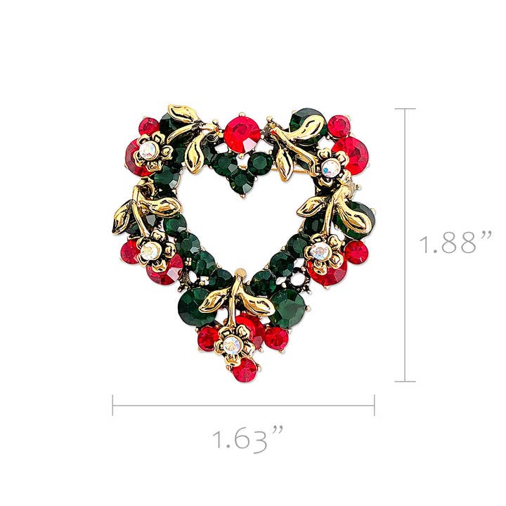 Wrapables.com - Wholesale Brooch - Wrapables Christmas Crystal Rhinestone Brooch Pin17