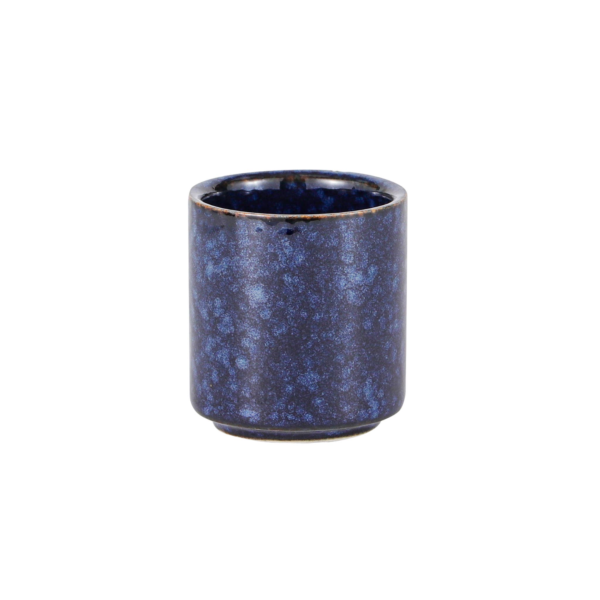 Urban Tokyo - Wholesale Cocktail/Liquor Glass - Blue Reactive Glaze 1.25oz Sake Cup (12/240)