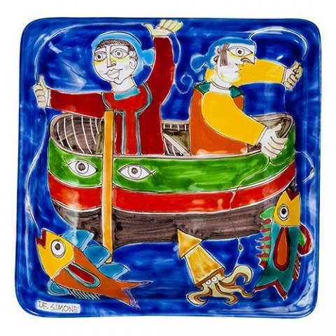 Plato Cuadrado 24x24 DS 10 para venta al por mayor de Ceramiche De Simone