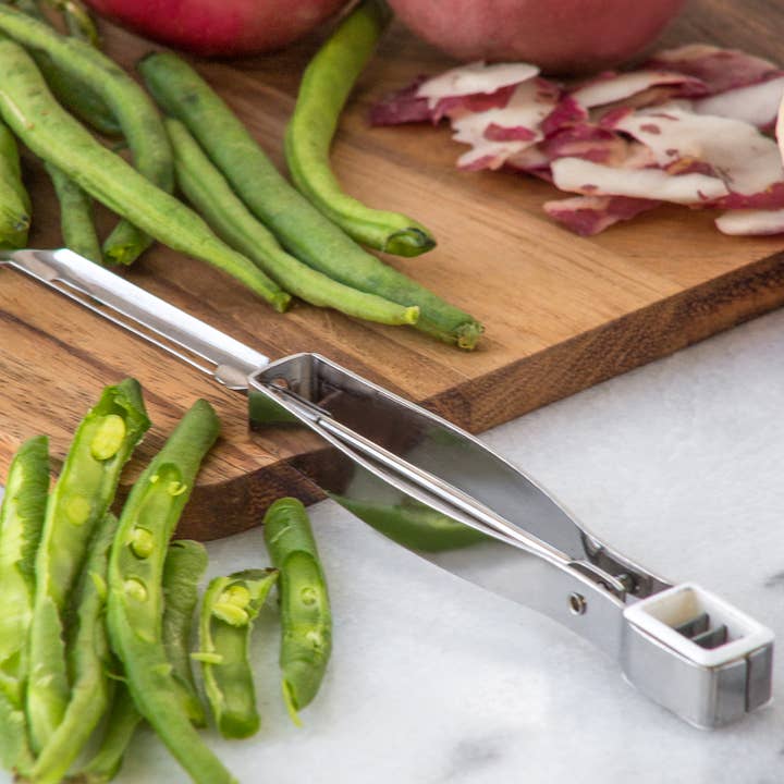 Fox Run Brands - Wholesale Peeler - Fox Run Peeler and Bean Slicer, Stainless Steel, 0.75"x6.75"1