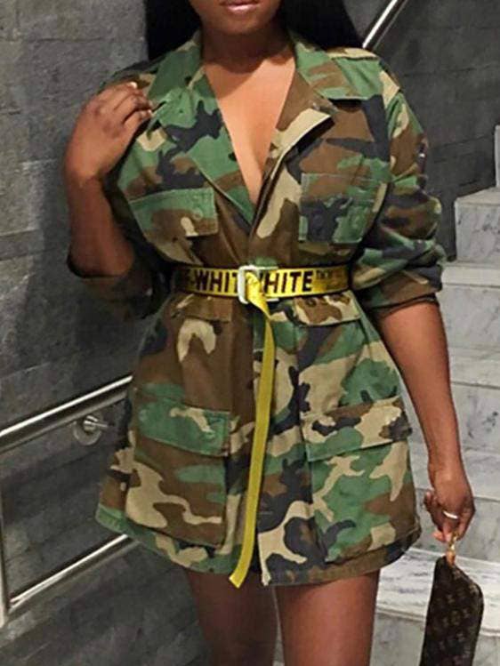 chemise de style militaire à la mode, veste décontractée cool pour la vente par Flarix